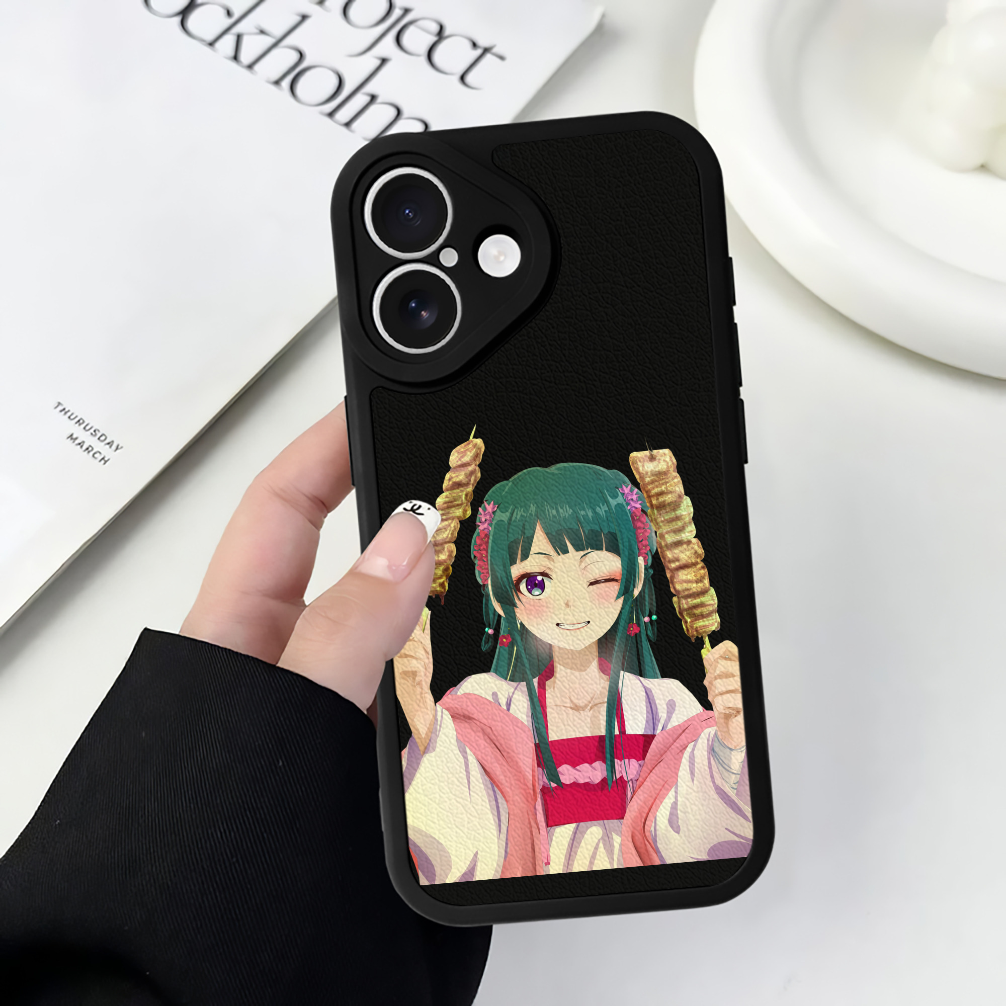 薬屋のひとりごと The Apothecary Diaries 【iPhone 16シリーズ対応】シリコンスマホケース（レザー調） 材質：シリコン